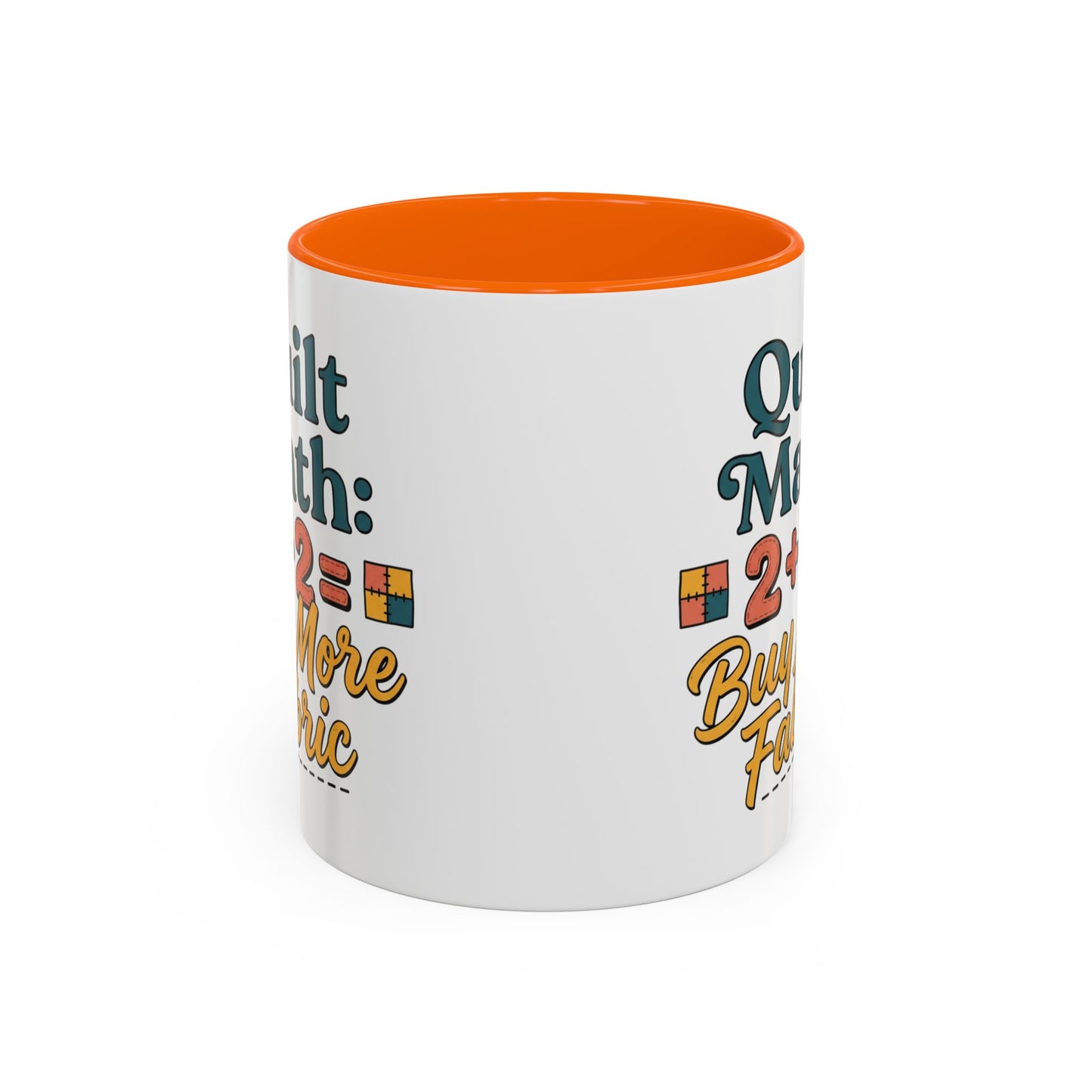 Quilt Math Coffee Mug — "2+2=Buy More Fabric" Accent Ceramic Mug