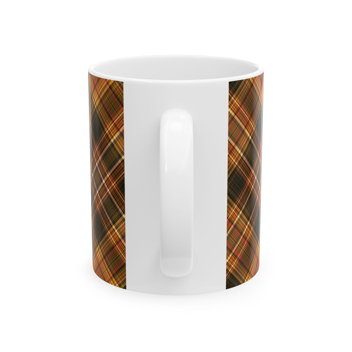 Autumn Plaid Ceramic Mug – My Thanksgiving Mug