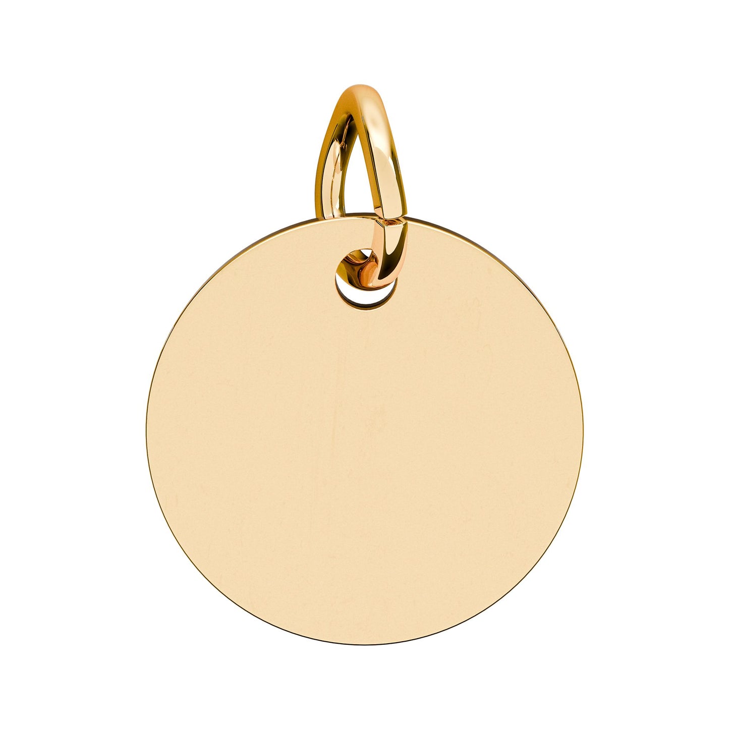 Birthstone Circle Charm — Engraved Personalized Pendant (Quilts of Heaven)