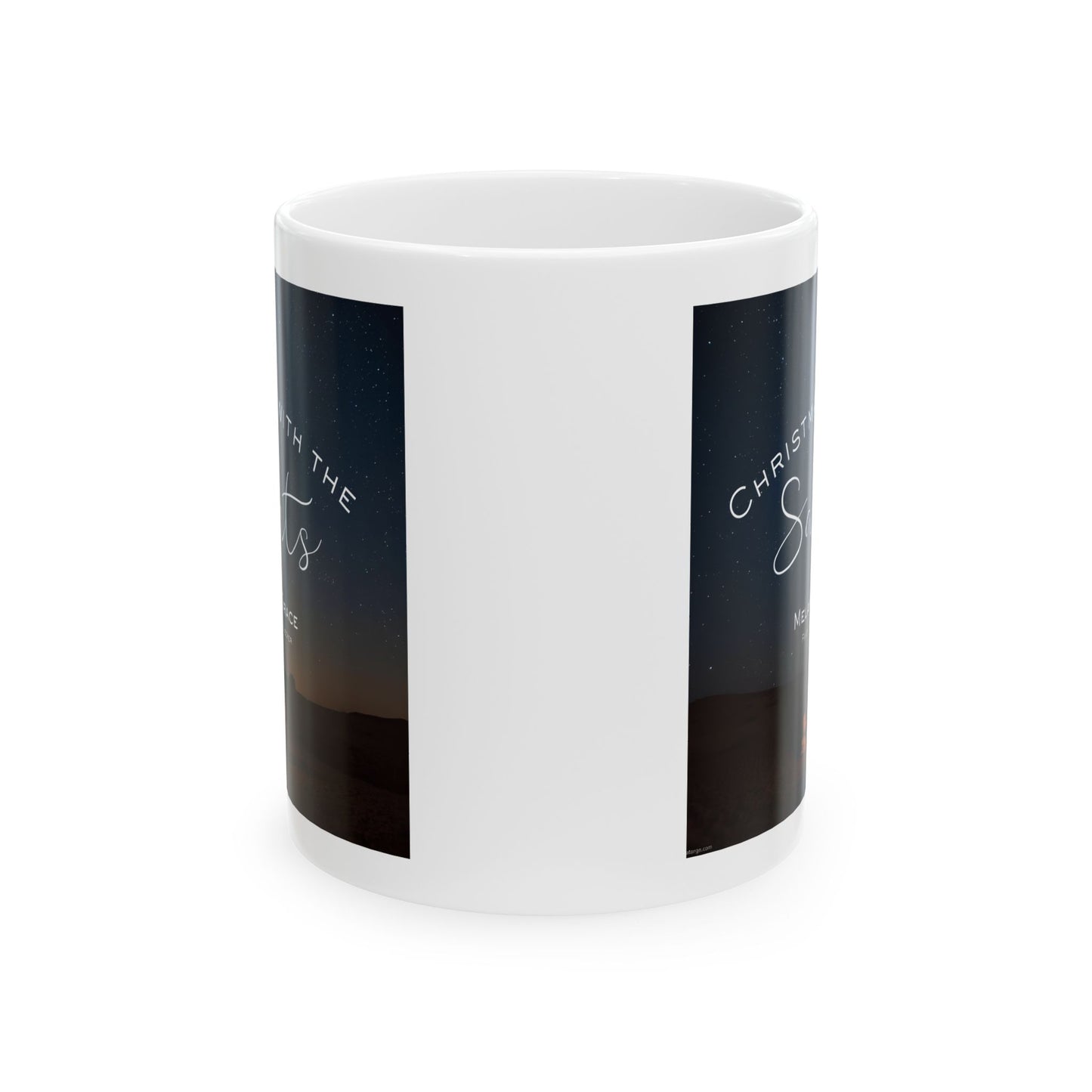 Ceramic Mug — 'Christ the King' Sunset Faith Coffee Mug (11oz, 15oz)