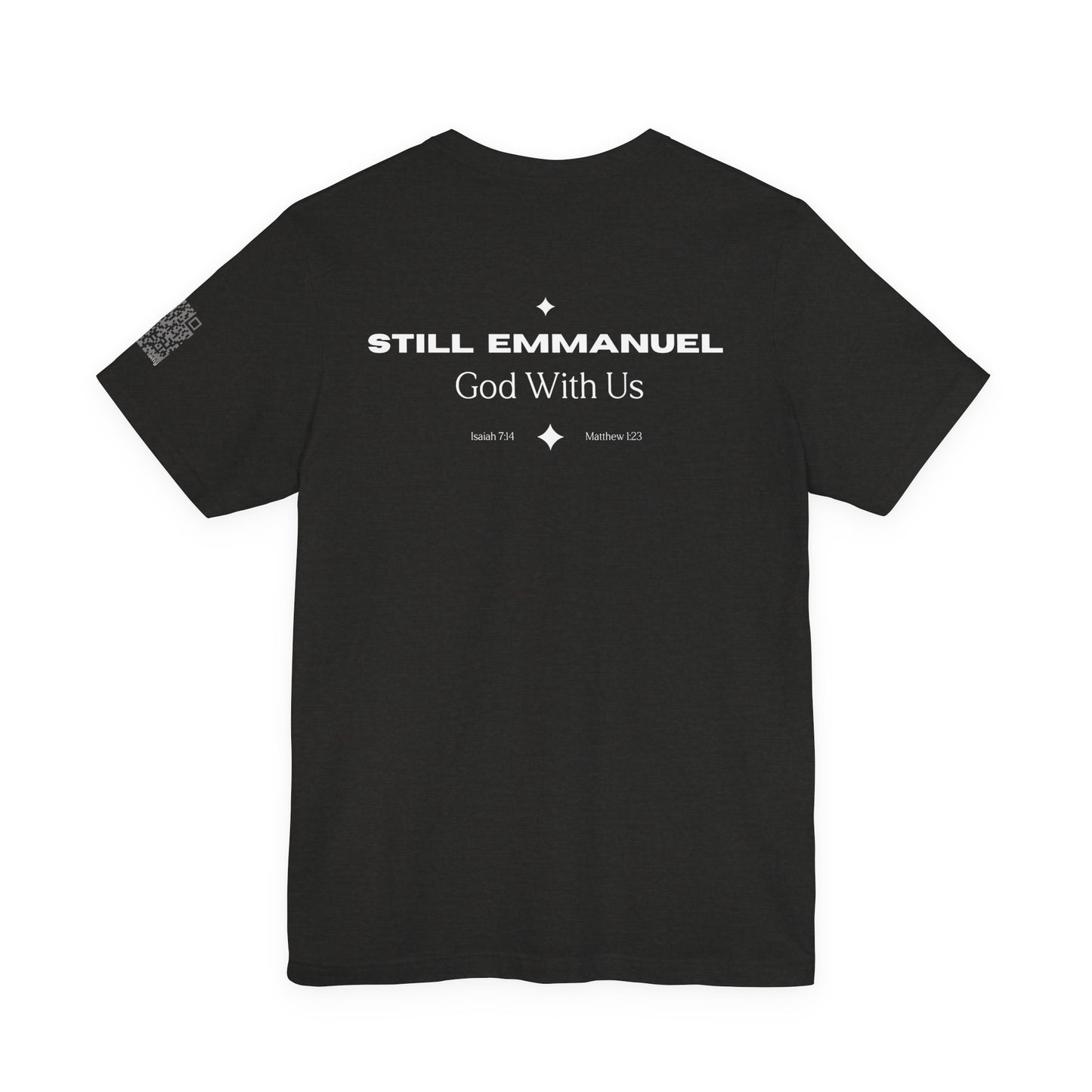 Still Emmanuel Tee — Christian Nativity T‑Shirt ("God With Us")