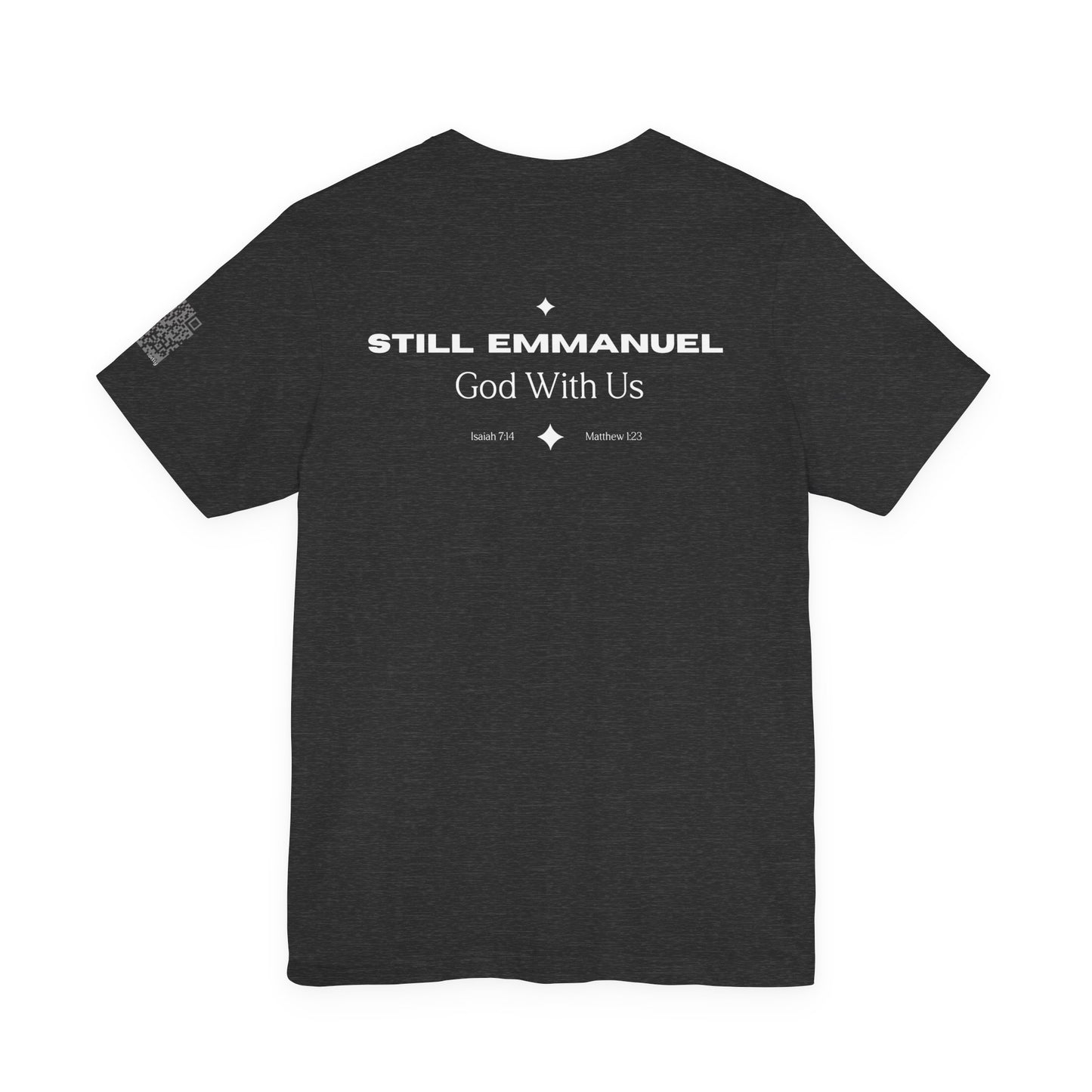 Still Emmanuel Tee — Christian Nativity T‑Shirt ("God With Us")