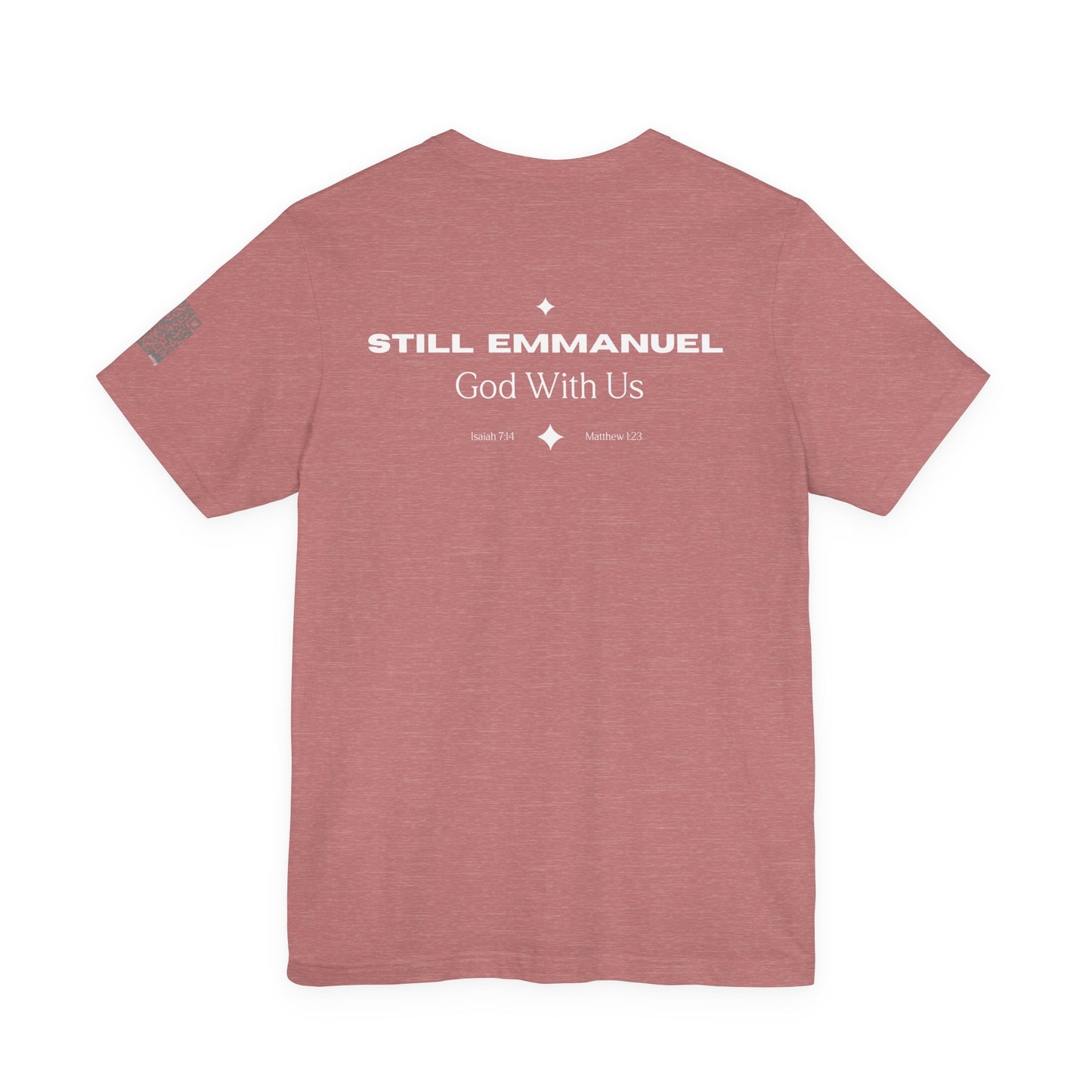 Still Emmanuel Tee — Christian Nativity T‑Shirt ("God With Us")