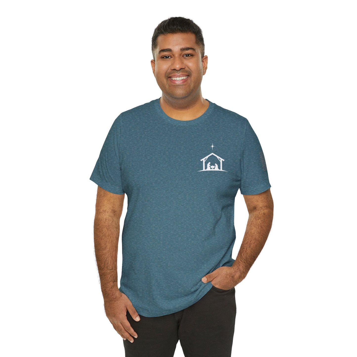 Still Emmanuel Tee — Christian Nativity T‑Shirt ("God With Us")