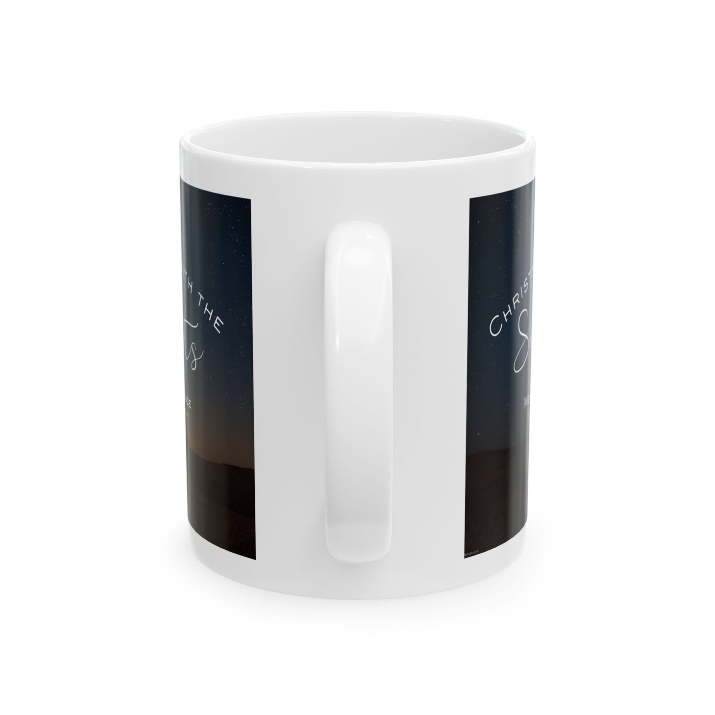 Ceramic Mug — 'Christ the King' Sunset Faith Coffee Mug (11oz, 15oz)