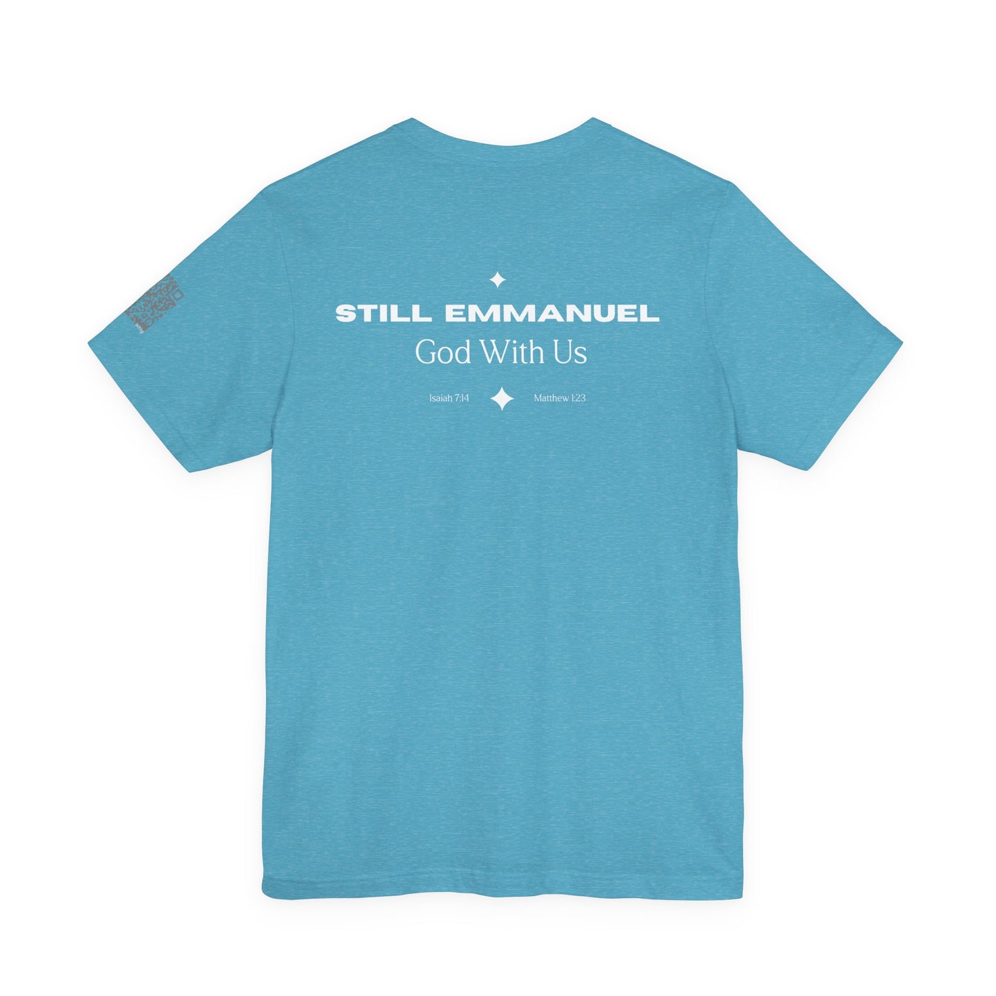 Still Emmanuel Tee — Christian Nativity T‑Shirt ("God With Us")